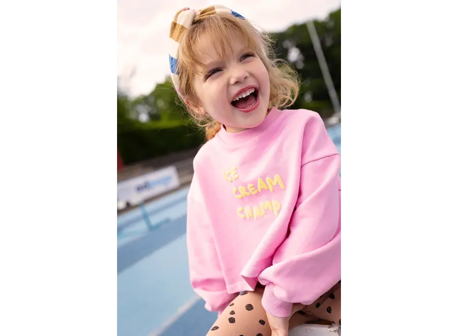 Boxy batman sleeve icecream - Podium pink