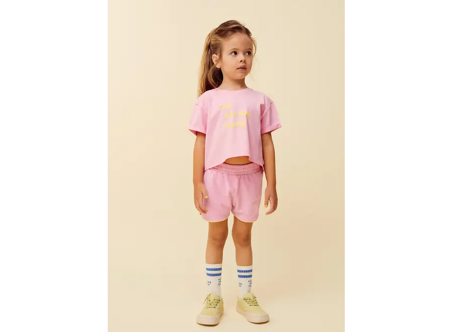 Boxy T-shirt ice cream - Podium pink