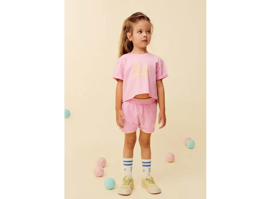 Boxy T-shirt ice cream - Podium pink