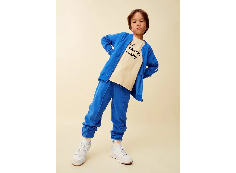 Terry T-shirt - Ice cream champ - Sesame