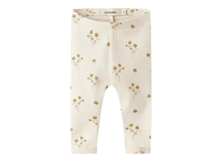 Layo Sin slim legging - Flower yellow print