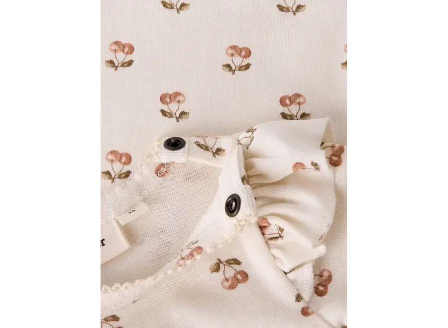 Layo kep LS slim body - AOP cherry