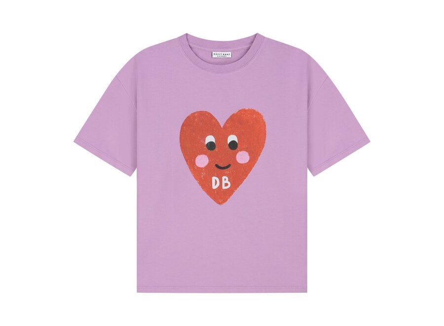 Patty heart T-shirt - Lilavender