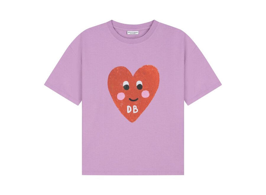 Patty heart T-shirt - Lilavender