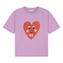 Patty heart T-shirt - Lilavender