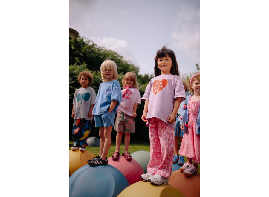 Patty heart T-shirt - Lilavender