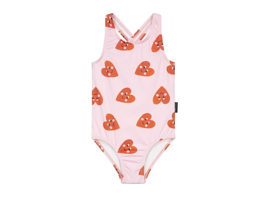 Patty heart swim suit - Pink