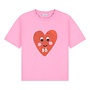 Patty heart T-shirt - Pink cosmos
