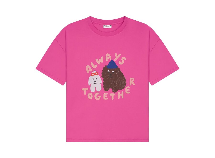 Always together T-shirt - Rose rebel