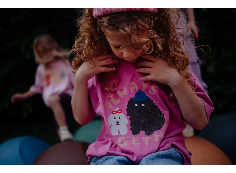 Always together T-shirt - Rose rebel