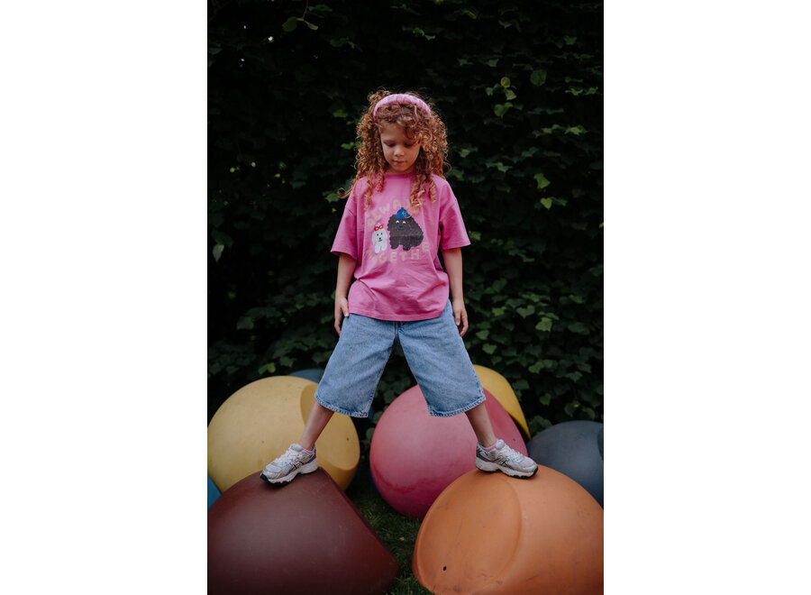 Always together T-shirt - Rose rebel