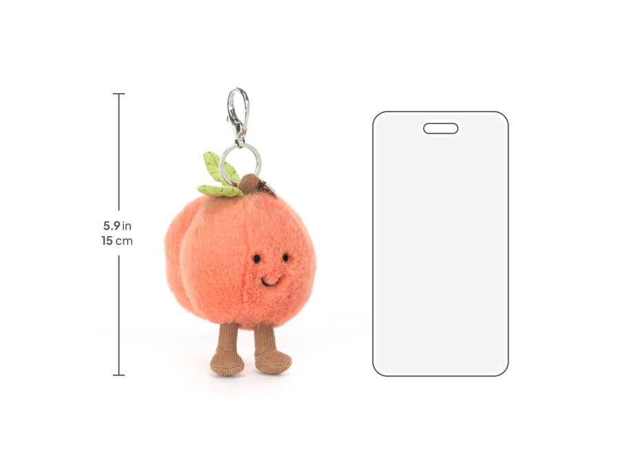 Amuseables peach bag charm