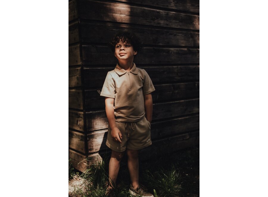 Hernani sweat short - Taupe café