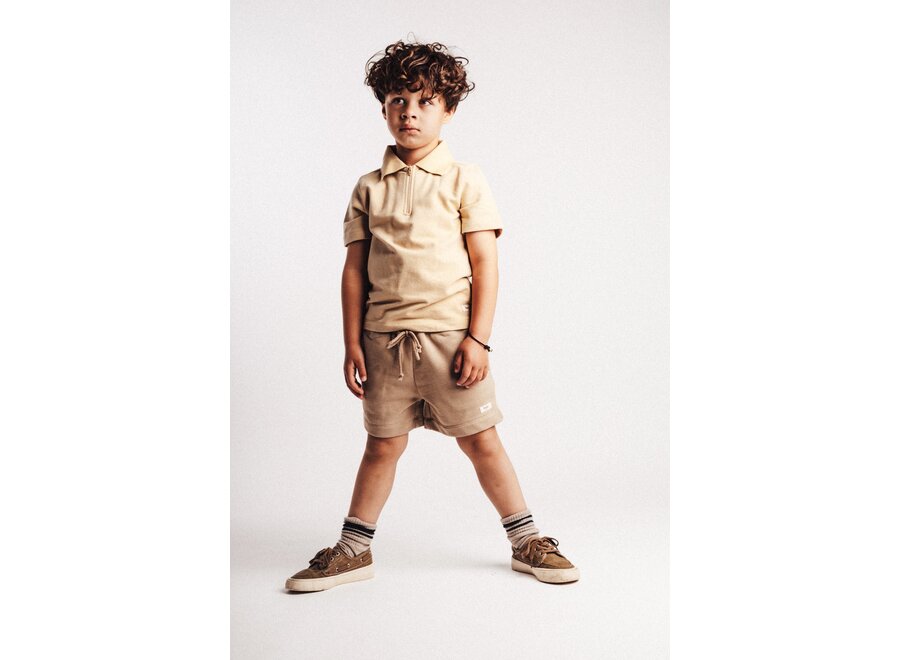 Hernani sweat short - Taupe café