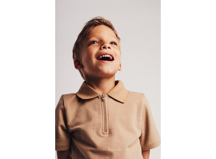 Hervas polo - Taupe café