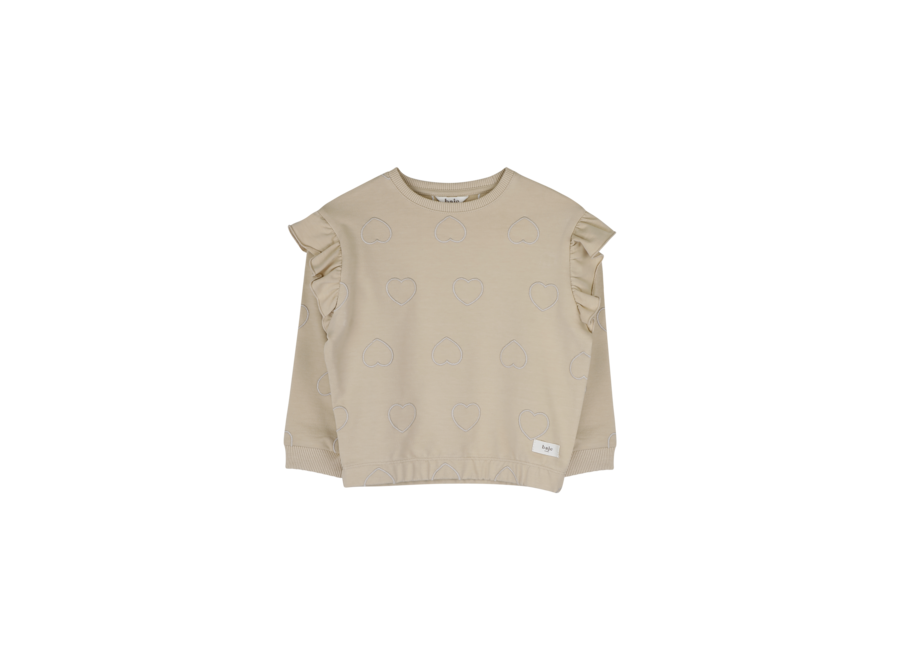 Vitoria hearts sweater - Crème fawn