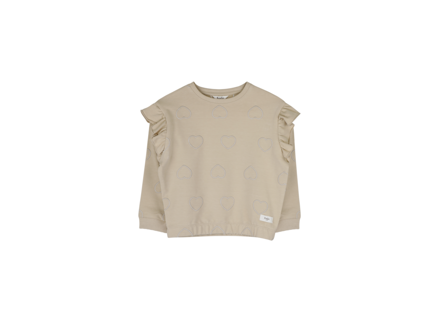 Vitoria hearts sweater - Crème fawn