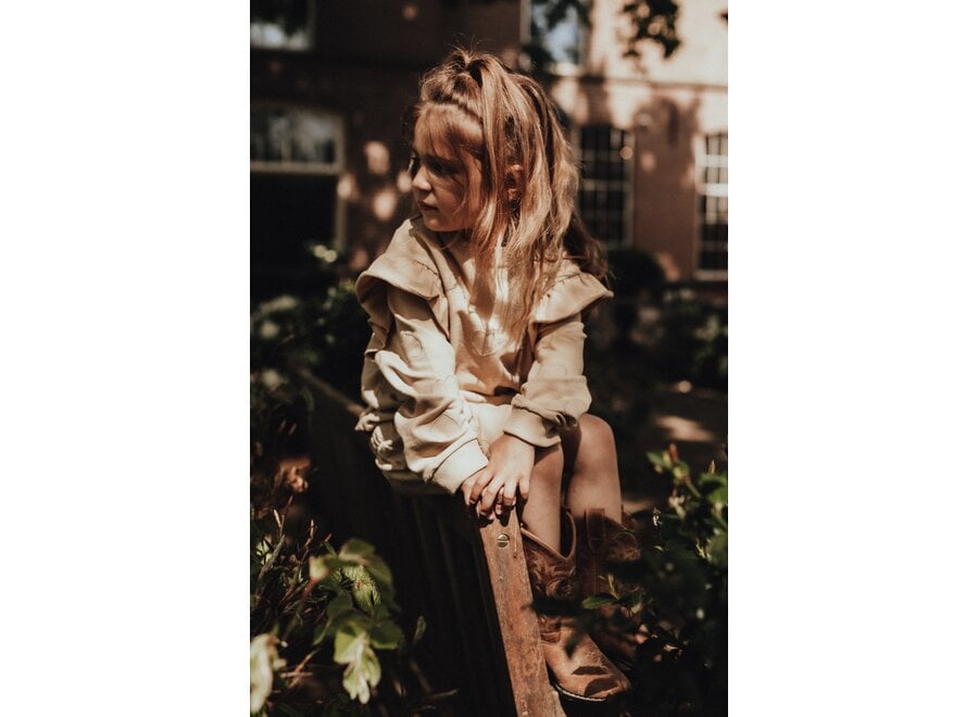 Vitoria hearts sweater - Crème fawn