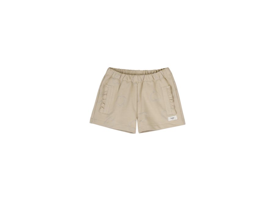 Vay hearts sweat short - Crème fawn