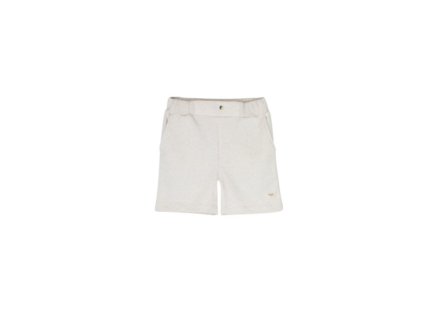 Azuel sweat short - Crème melange