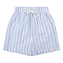 Niels short - Blue linnen stripe