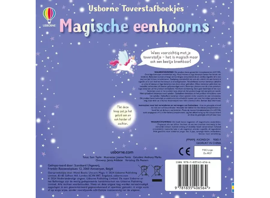 Geluidenboek - Magische eenhoorns (3+)