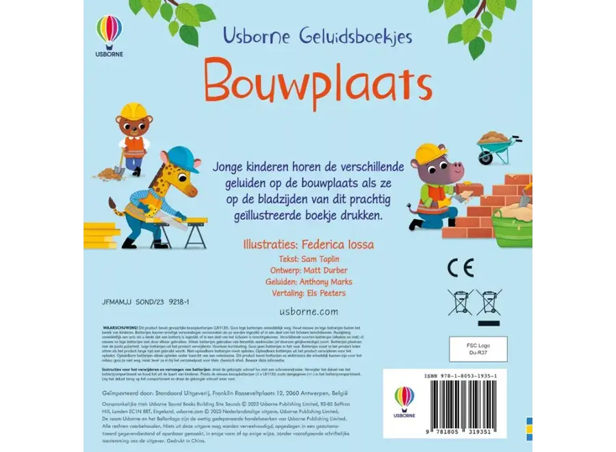 Geluidenboek - De bouwplaats (1+)