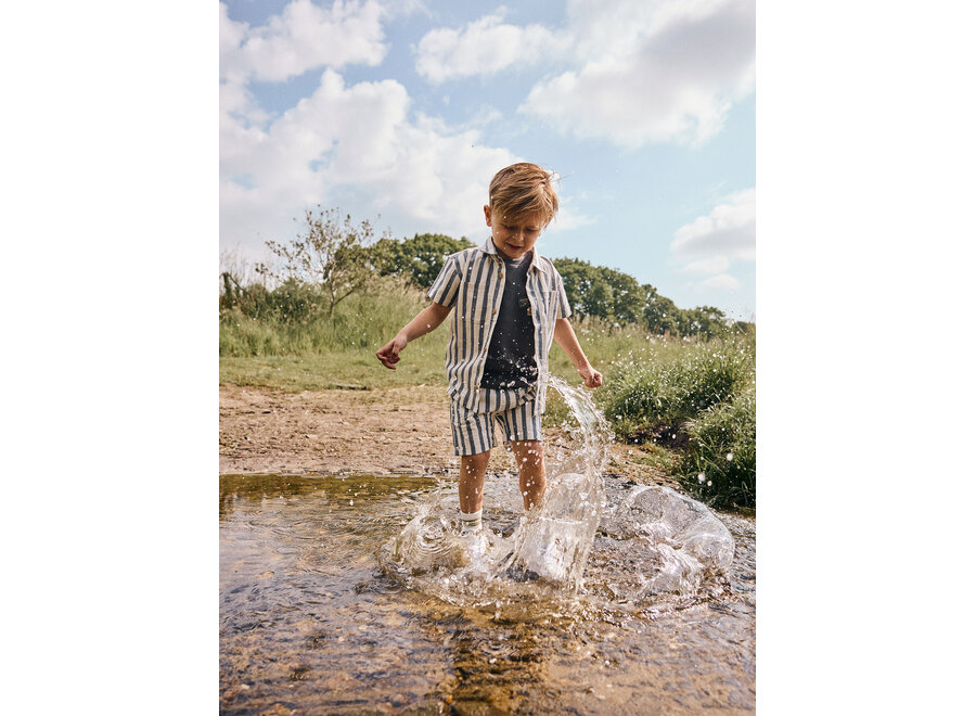 Cotton stripe shorts - Thunderstorm