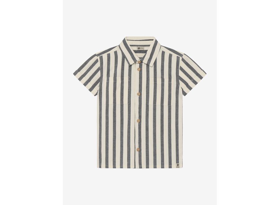 Shirt stripe cotton - Thunderstorm