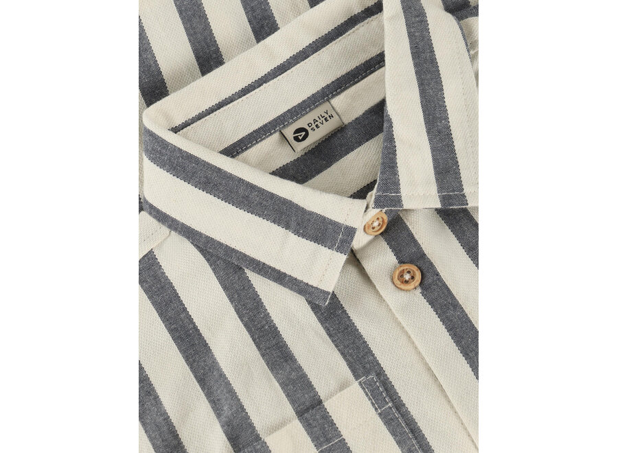 Shirt stripe cotton - Thunderstorm