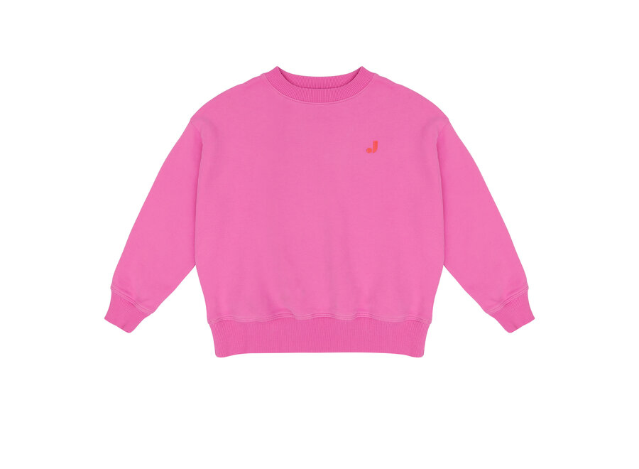 Happy bird sweater - Fuchsia pink