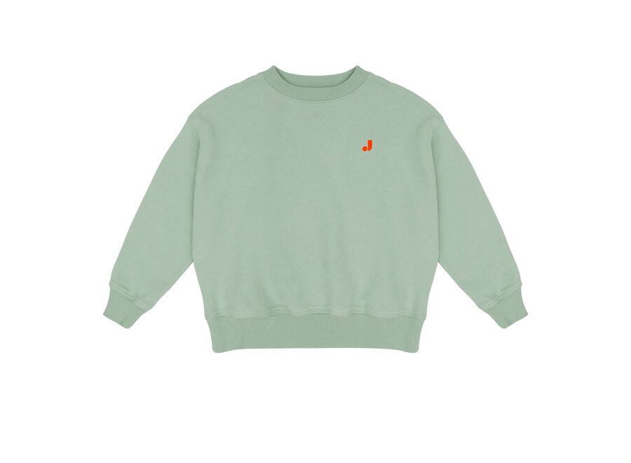 Happy bird sweater - Sage green