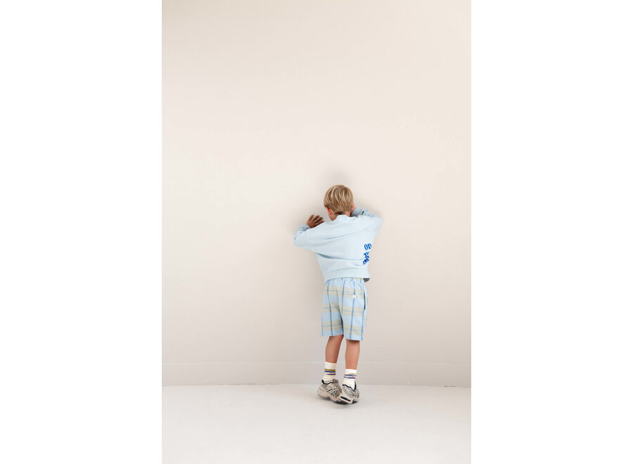 Hugo shorts - Water blue check