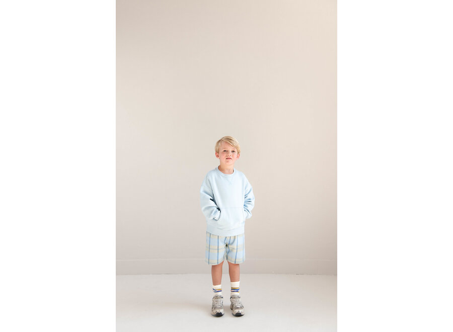 Hugo shorts - Water blue check