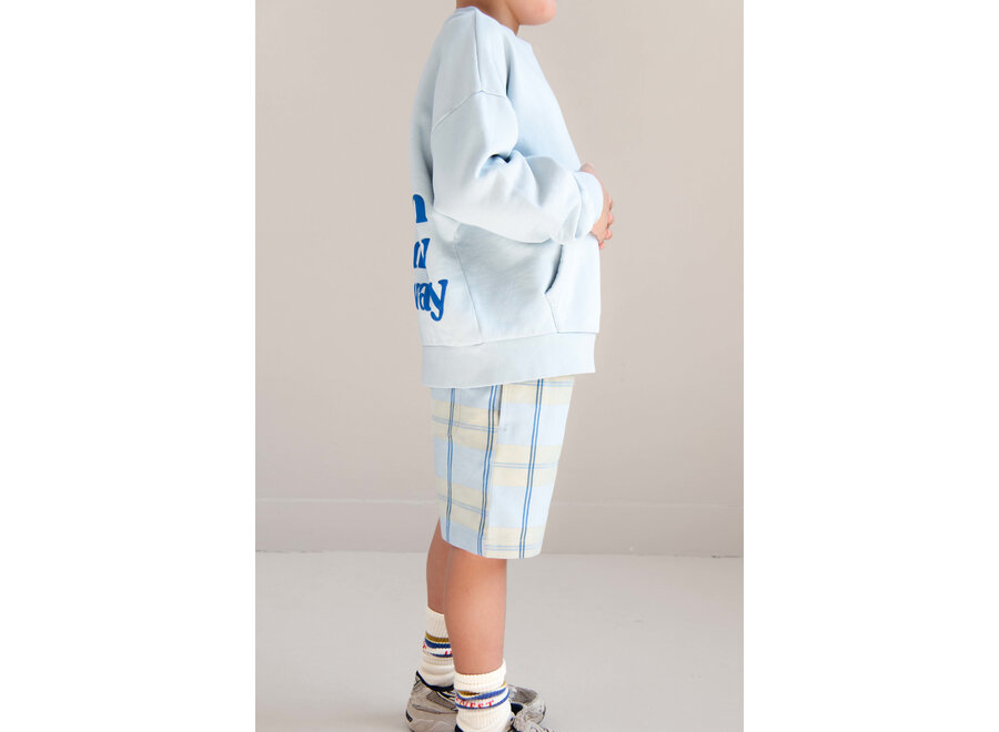 Hugo shorts - Water blue check