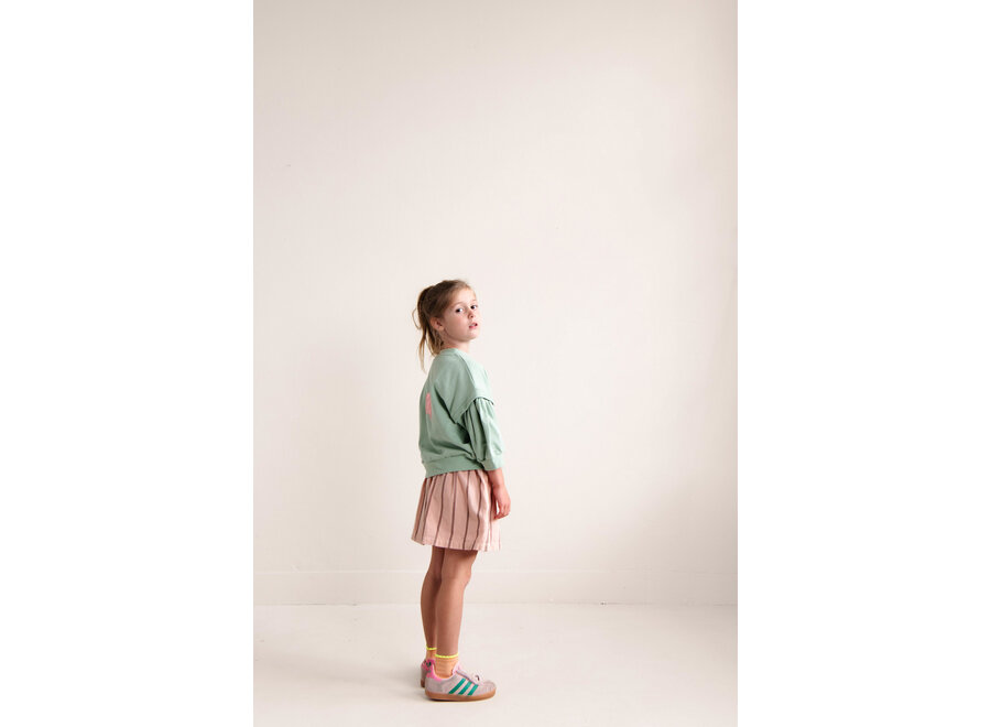 Sasha skirt - Peach rose stripe