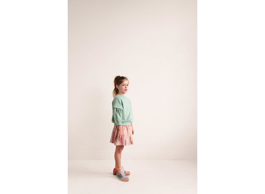 Sasha skirt - Peach rose stripe