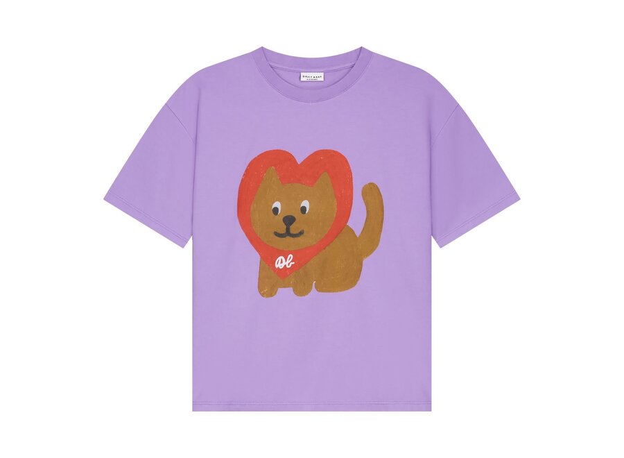 Barkie boo T-shirt - Paisley purple