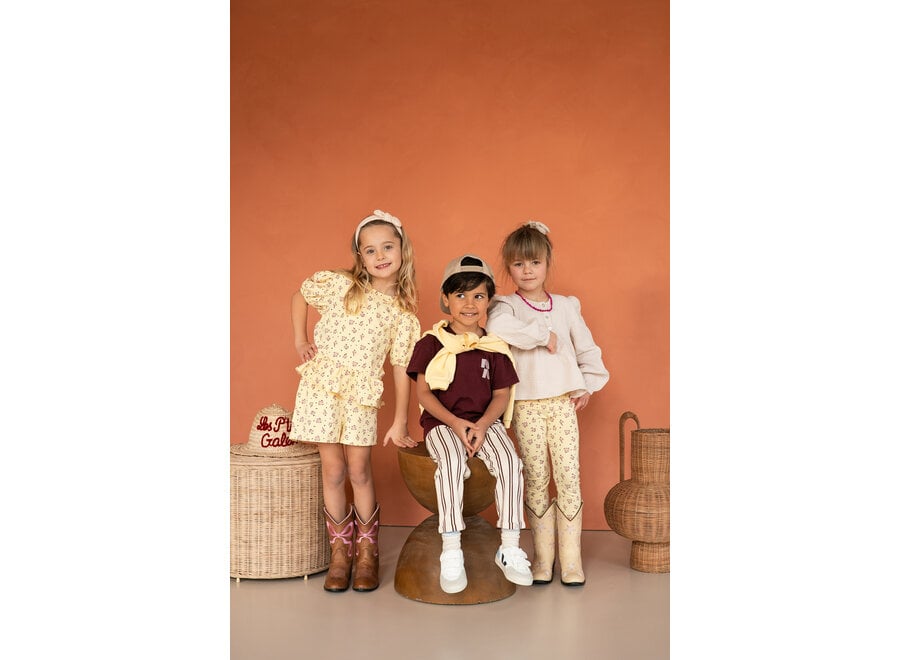 Rose top - Yellow flower