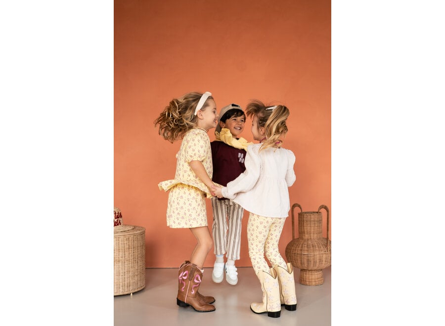 Rose top - Yellow flower