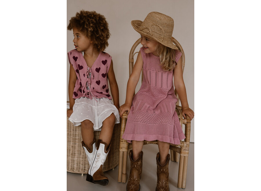 Heart gillet - Mauve purple