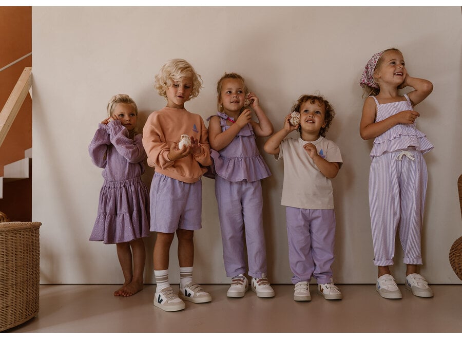 Mex pants - Lila stripe