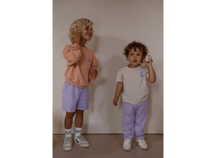 Niels short linnen - Lila