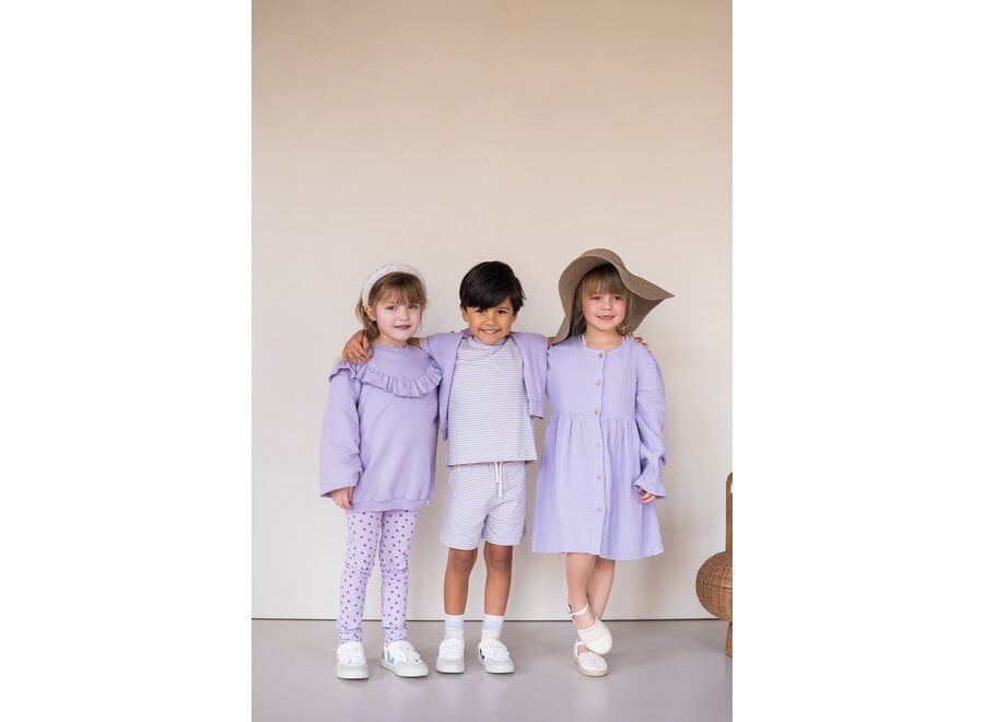 Sem T-shirt - Lila stripe