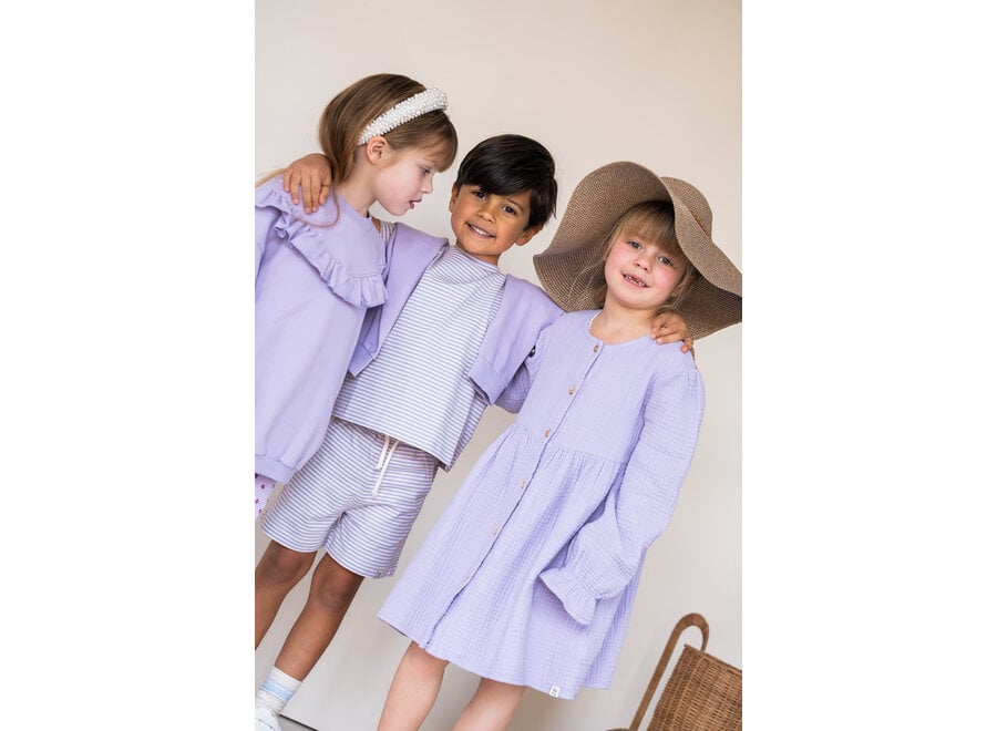 Sem T-shirt - Lila stripe