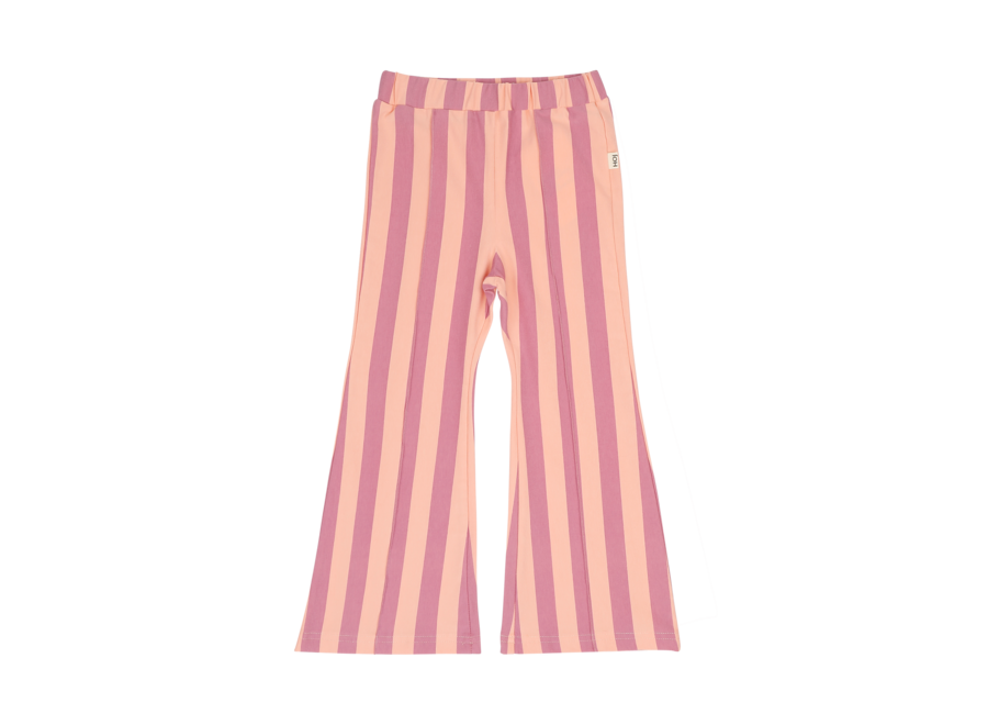 Flared pants - Violet bellini stripes