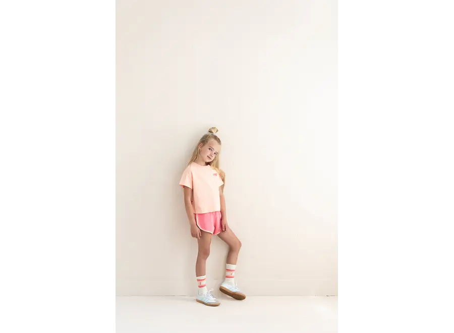 Livia T-shirt - Peach orange