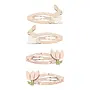 Bunny & flower clic clacs