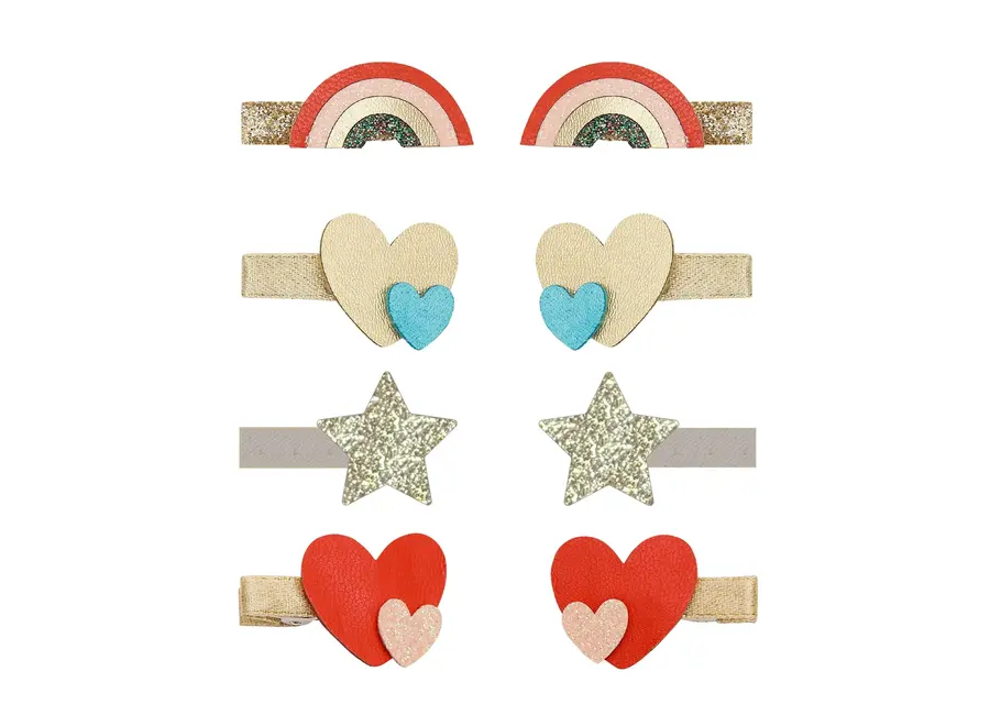 Rainbow mini clips