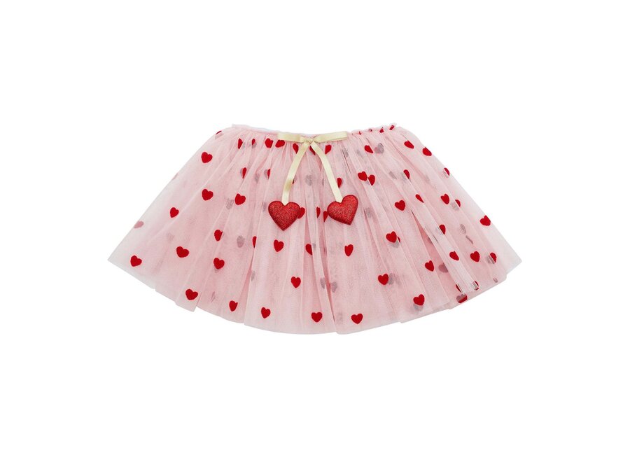 Heart print tutu (one size 3-8j)